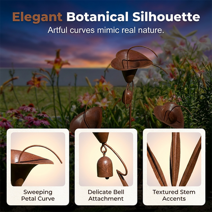 🔥BUY MORE SAVE MORE🔥Calla Lily Garden Stake with Bell Chimes