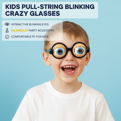 ⏰️Last Day For £8.99 Only⌛️Kids Pull-String Blinking Crazy Glasses