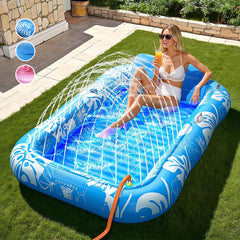 🌸LAST DAY SPECIAL PRICE!!🌸Inflatable Tanning Pool Lounger Float with Pillow