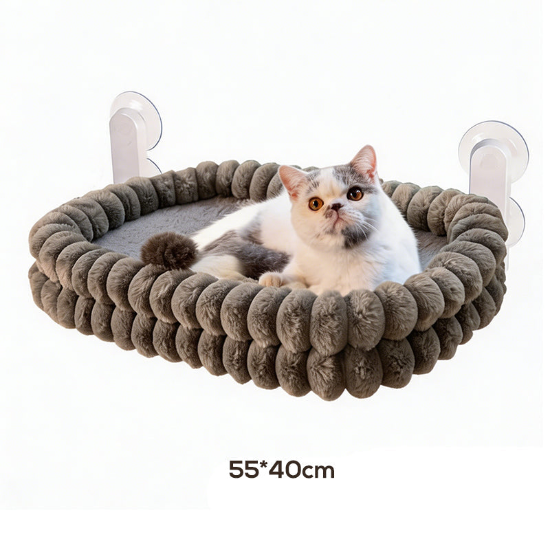 ⏰️Last Day For Free Shipping⌛️Foldable Cat Window Hammock with Suction Cups