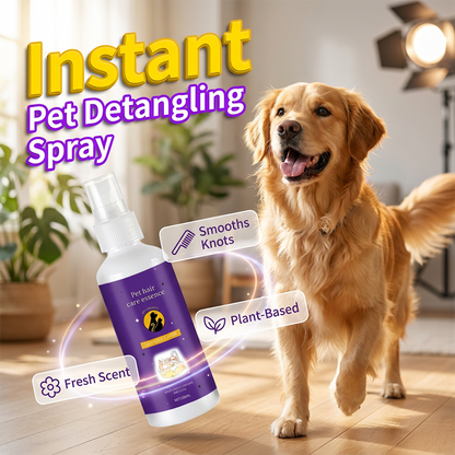 🔥LAST DAY SALE BUY 1 GET 1 FREE!!🔥PawGlide™ Pet Detangler Spray – No Rinse, Instant Tangle Relief for Dogs & Cats 🐾✨