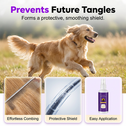 🔥LAST DAY SALE BUY 1 GET 1 FREE!!🔥PawGlide™ Pet Detangler Spray – No Rinse, Instant Tangle Relief for Dogs & Cats 🐾✨