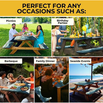 ✨ 50% OFF! 🥳💞50K+ SOLD!💥🖌️Waterproof Picnic Table & Bench Covers