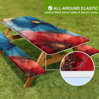 ✨ 50% OFF! 🥳💞50K+ SOLD!💥🖌️Waterproof Picnic Table & Bench Covers