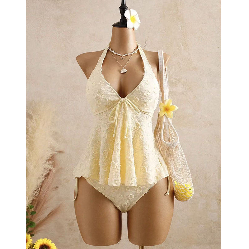 🌸LAST DAY SPECIAL PRICE!!🌸Women’s Peplum Halter Tankini Set
