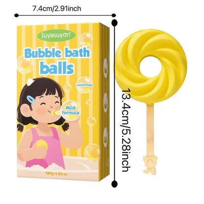 💞BUY 1 GET 1 FREE + 50% OFF! 🥳50K+ SOLD!🍭Reusable Cute Lollipop Bath Bomb🛁,Colorful Bubble Bath Ball for Fun Bath Time💧