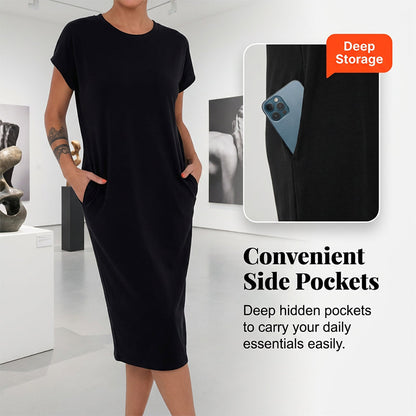 💥Last Day Special Sale 49% OFF👚Women's Casual Short Sleeve T-Shirt Dress