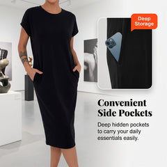💥Last Day Special Sale 49% OFF👚Women's Casual Short Sleeve T-Shirt Dress