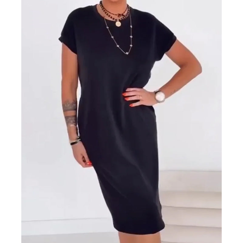 💥Last Day Special Sale 49% OFF👚Women's Casual Short Sleeve T-Shirt Dress