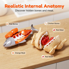 😍2026 NEW SALE-49% OFF😍Realistic Cuttable Play Food Set for Kids