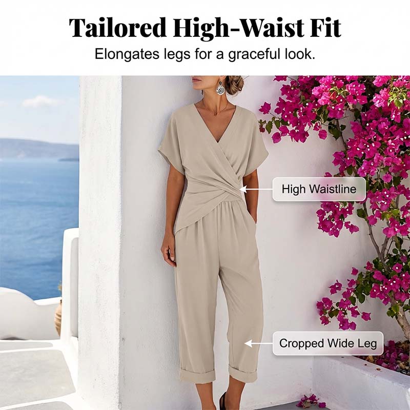 🌸LAST DAY SPECIAL PRICE!!🌸Elegant Solid Color Two-Piece Set