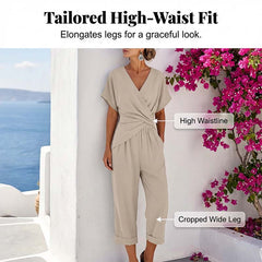 🌸LAST DAY SPECIAL PRICE!!🌸Elegant Solid Color Two-Piece Set