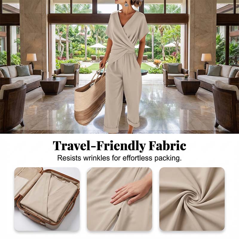 🌸LAST DAY SPECIAL PRICE!!🌸Elegant Solid Color Two-Piece Set
