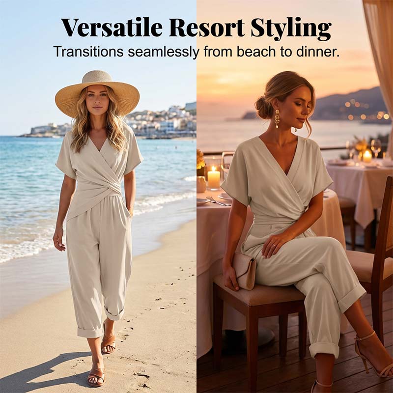 🌸LAST DAY SPECIAL PRICE!!🌸Elegant Solid Color Two-Piece Set