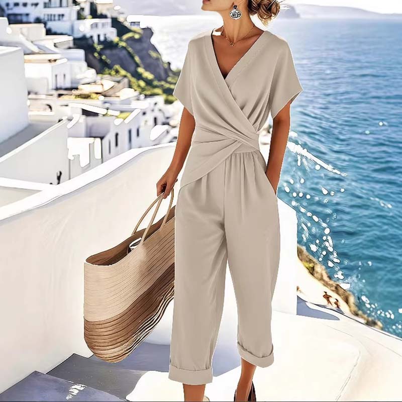 🌸LAST DAY SPECIAL PRICE!!🌸Elegant Solid Color Two-Piece Set
