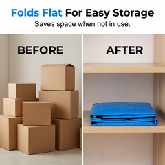 🎁Last Day Promotion 49% OFF🔥 Collapsible Storage and Moving Bag – Heavy-duty handles & zippered closure – Folds flat, perfect for moving, travel or closet organization – reusable & easy to clean 🏠– UK Ready! 🇬🇧