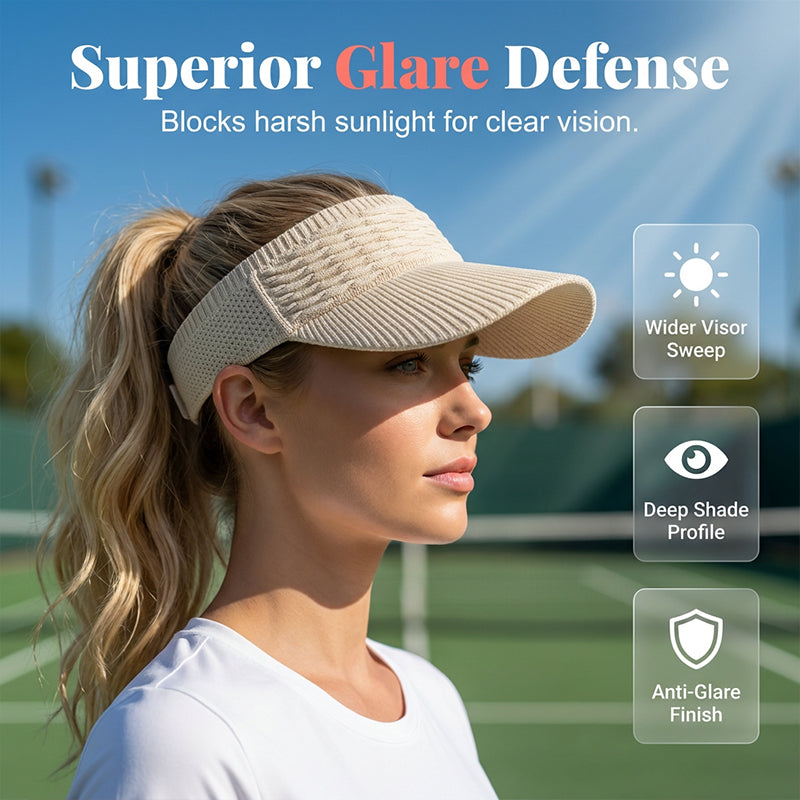 💞BUY 1 GET 1 FREE + 50% OFF! 🥳Women’s High Ponytail Visor Hat 🧢 Breathable, Open-Top UV400 Protection ☀️🇬🇧  Perfect for Running, Hiking, Beach Days & Everyday “That Girl” Style 💁‍♀️✨