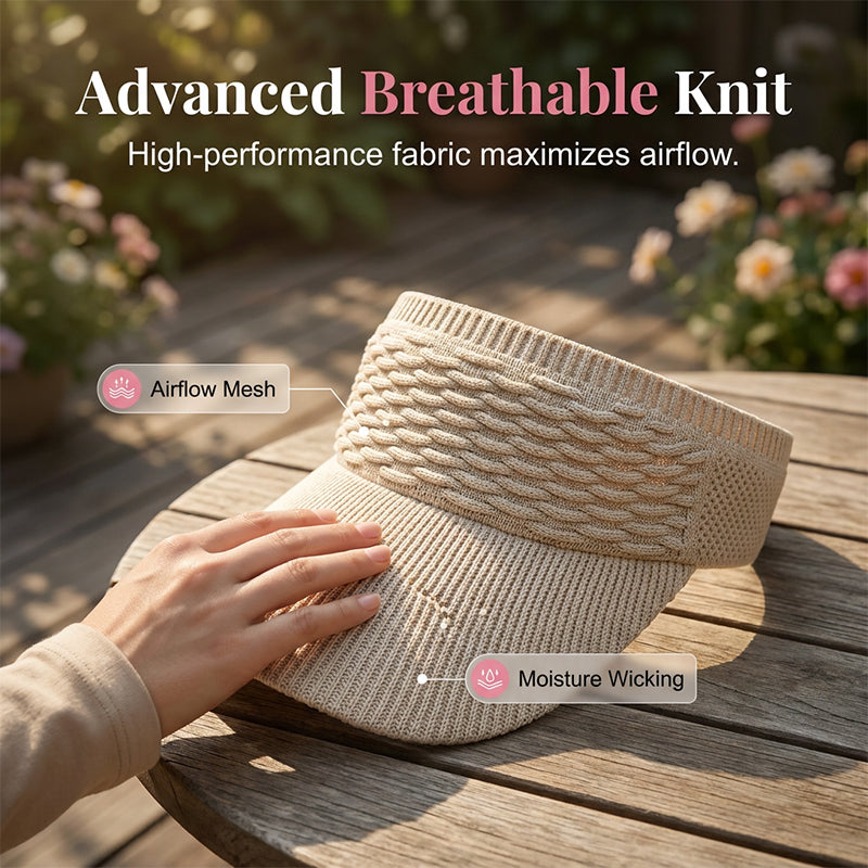 💞BUY 1 GET 1 FREE + 50% OFF! 🥳Women’s High Ponytail Visor Hat 🧢 Breathable, Open-Top UV400 Protection ☀️🇬🇧  Perfect for Running, Hiking, Beach Days & Everyday “That Girl” Style 💁‍♀️✨