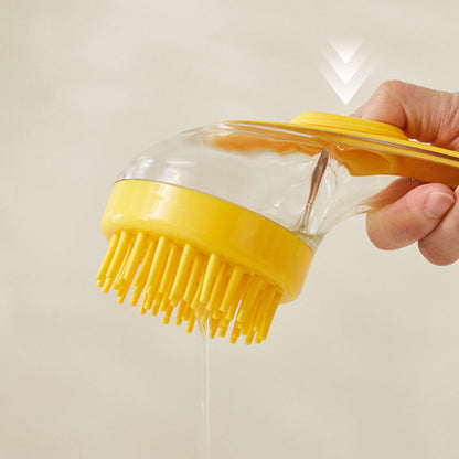 🌟Last Day Special Price £7.99!!🌟PawPure™ Pet Bath Brush with Built-In Shampoo Dispenser 🐾  Gentle Massage Grooming Tool for Dogs & Cats – Ergonomic, Easy-to-Use & Vet-Approved Care 🇬🇧💧