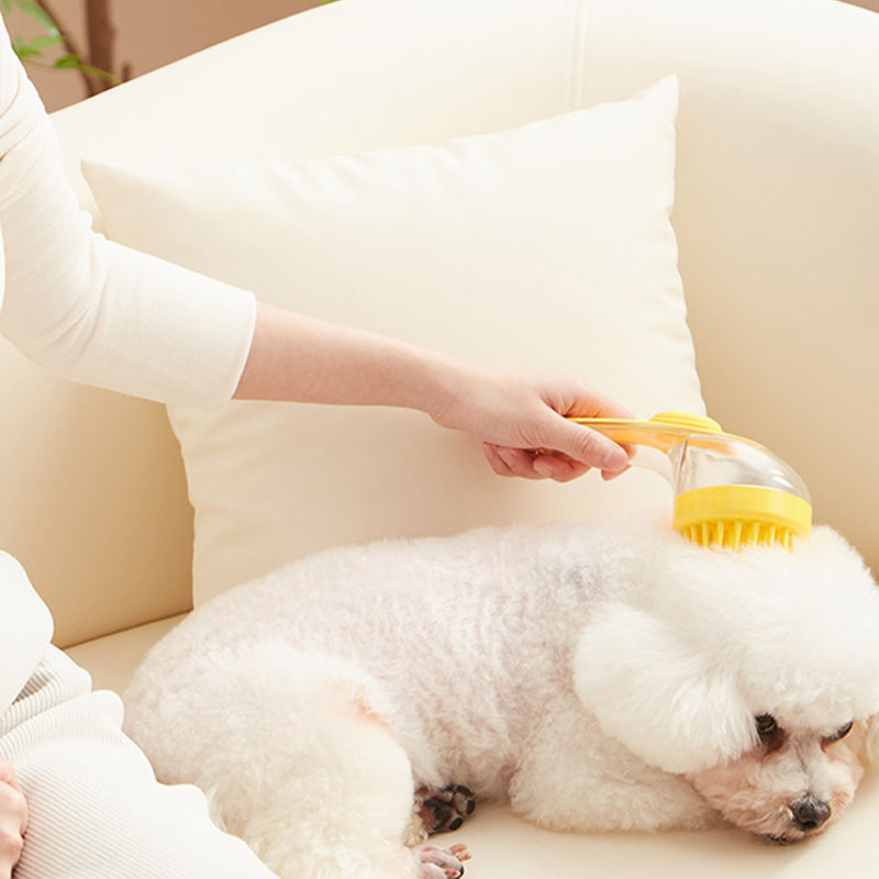 🌟Last Day Special Price £7.99!!🌟PawPure™ Pet Bath Brush with Built-In Shampoo Dispenser 🐾  Gentle Massage Grooming Tool for Dogs & Cats – Ergonomic, Easy-to-Use & Vet-Approved Care 🇬🇧💧