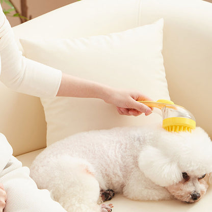 🌟Last Day Special Price £7.99!!🌟PawPure™ Pet Bath Brush with Built-In Shampoo Dispenser 🐾  Gentle Massage Grooming Tool for Dogs & Cats – Ergonomic, Easy-to-Use & Vet-Approved Care 🇬🇧💧