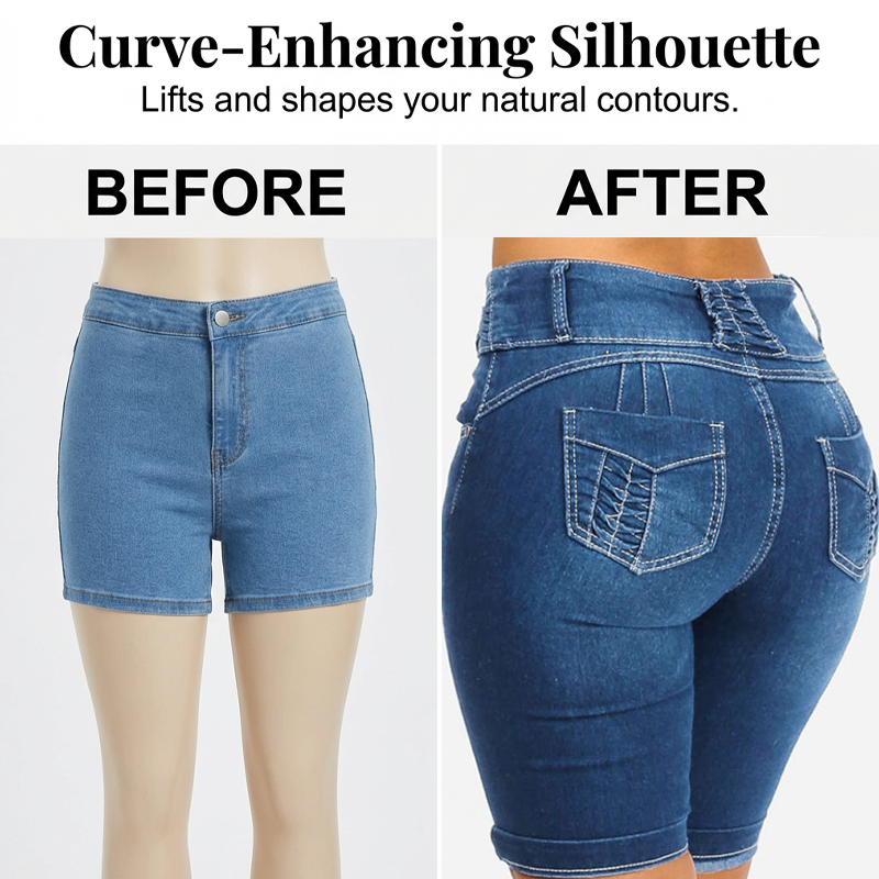 🎁Last Day Promotion 49% OFF🔥Women's High-Waist Stretch Denim Shorts