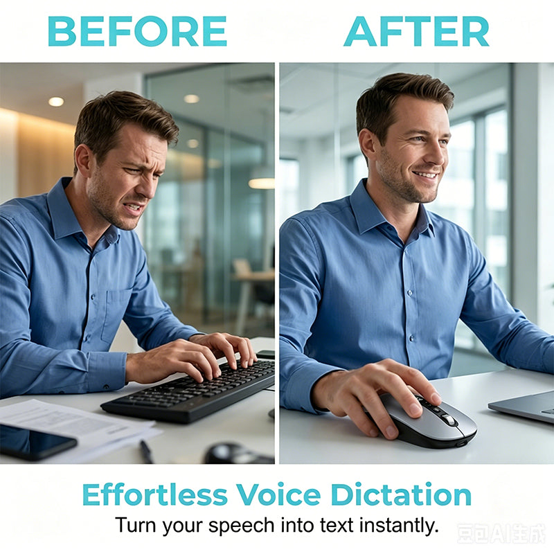 ⏳Limited-time 50% off⏰AI Smart Voice Wireless Mouse🖱️💬
