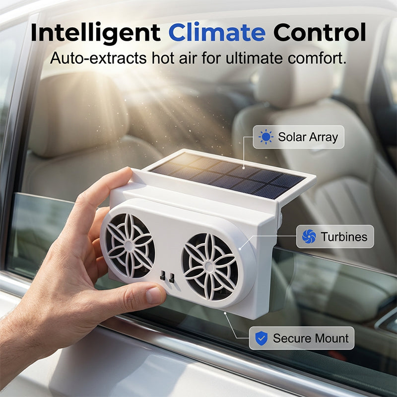 🔴🌡️ RED HEAT WARNING! Solar Car Ventilator Fan – Drops Cabin Temp by 20°C, No Battery Needed, Protects Kids & Pets from Deadly Heat