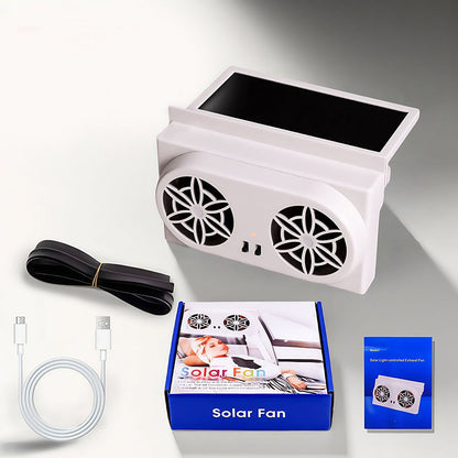 🔴🌡️ RED HEAT WARNING! Solar Car Ventilator Fan – Drops Cabin Temp by 20°C, No Battery Needed, Protects Kids & Pets from Deadly Heat