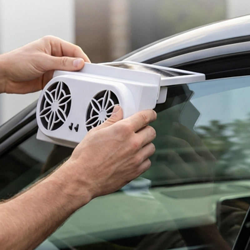 🔴🌡️ RED HEAT WARNING! Solar Car Ventilator Fan – Drops Cabin Temp by 20°C, No Battery Needed, Protects Kids & Pets from Deadly Heat