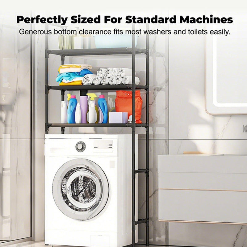 🎁Last Day Promotion 49% OFF🔥No-Drill Bathroom & Laundry Organizer Shelf