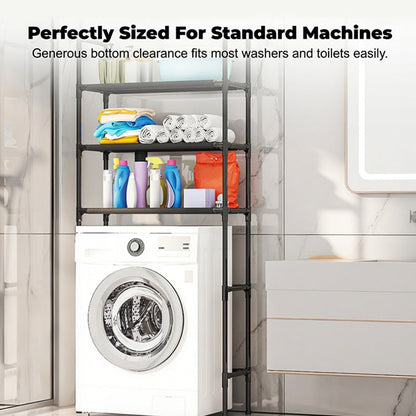 🎁Last Day Promotion 49% OFF🔥No-Drill Bathroom & Laundry Organizer Shelf