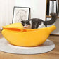 🌸LAST DAY SPECIAL PRICE!!🌸Plush Banana Shaped Cat Bed House