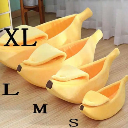 🌸LAST DAY SPECIAL PRICE!!🌸Plush Banana Shaped Cat Bed House
