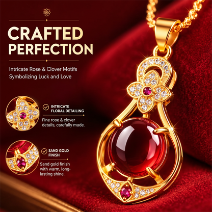 🌸LAST DAY SPECIAL PRICE!!🌸Elegant Four-Leaf Clover Teardrop Necklace