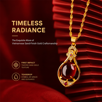 🌸LAST DAY SPECIAL PRICE!!🌸Elegant Four-Leaf Clover Teardrop Necklace
