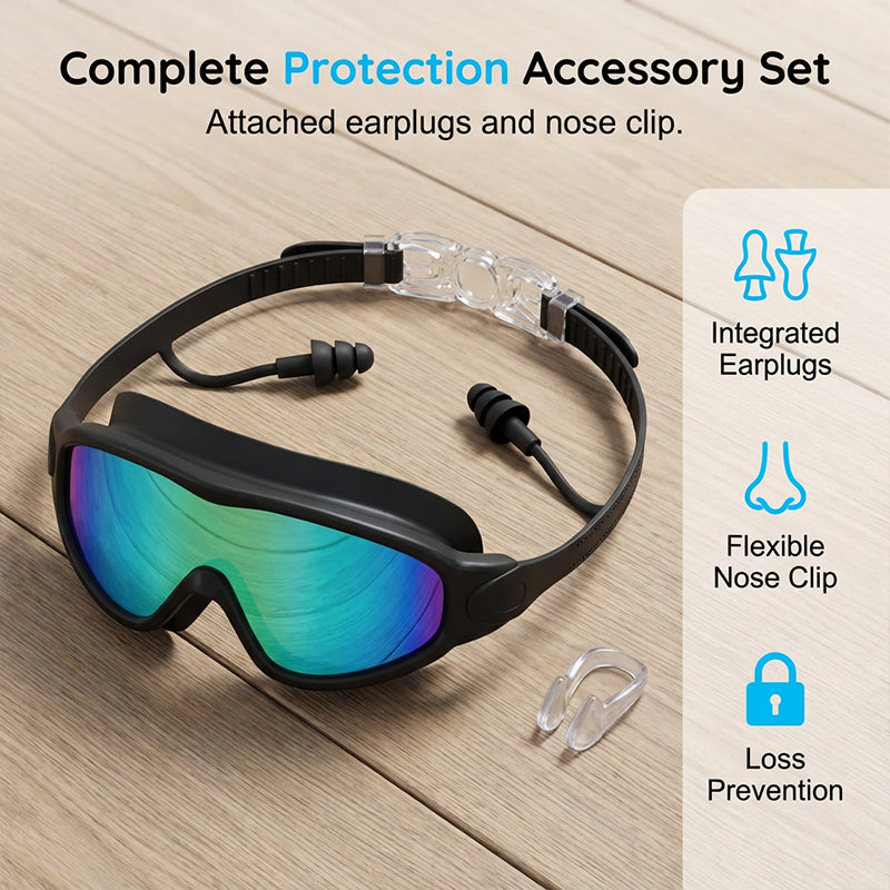 😍2026 NEW SALE-49% OFF😍Anti-Fog Swimming Goggles with Earplugs & Nose Clip
