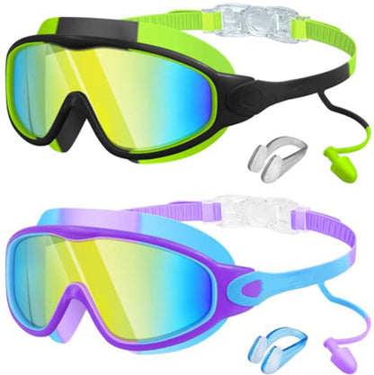 😍2026 NEW SALE-49% OFF😍Anti-Fog Swimming Goggles with Earplugs & Nose Clip