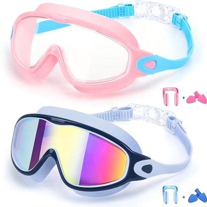 😍2026 NEW SALE-49% OFF😍Anti-Fog Swimming Goggles with Earplugs & Nose Clip