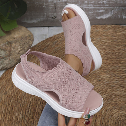 🌸LAST DAY SPECIAL PRICE!!🌸Women's Breathable Knit Platform Sandals