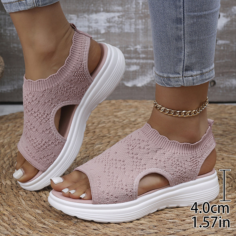 🌸LAST DAY SPECIAL PRICE!!🌸Women's Breathable Knit Platform Sandals