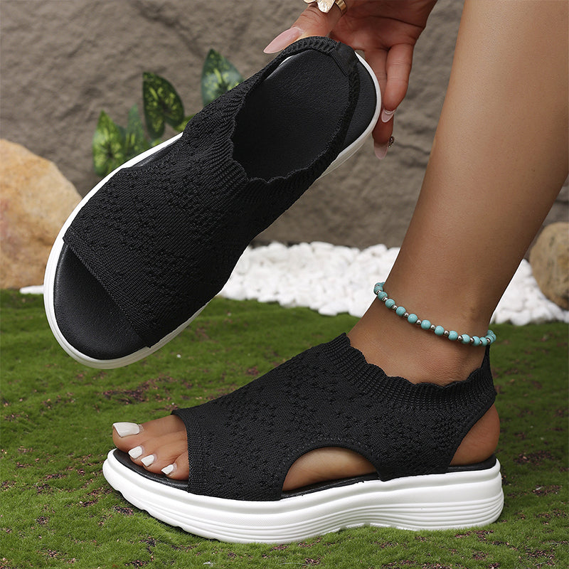 🌸LAST DAY SPECIAL PRICE!!🌸Women's Breathable Knit Platform Sandals
