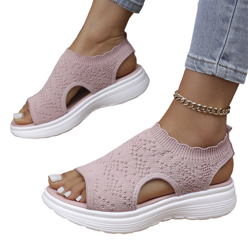 🌸LAST DAY SPECIAL PRICE!!🌸Women's Breathable Knit Platform Sandals