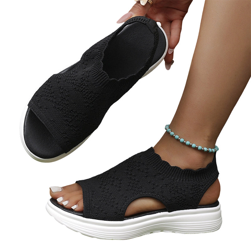 🌸LAST DAY SPECIAL PRICE!!🌸Women's Breathable Knit Platform Sandals