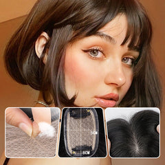 🌸LAST DAY SPECIAL PRICE!!🌸Women's Natural Black Hair Toppers with Clips