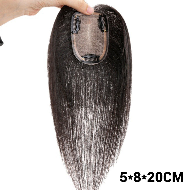 🌸LAST DAY SPECIAL PRICE!!🌸Women's Natural Black Hair Toppers with Clips