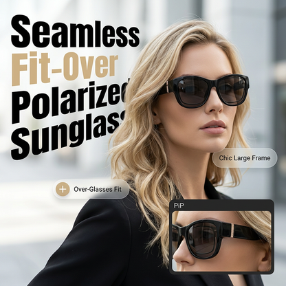 🎁Last Day Promotion 49% OFF🔥Women's Large Frame Fit-Over Sunglasses