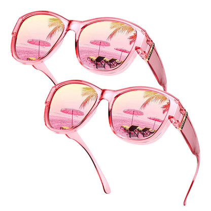 🎁Last Day Promotion 49% OFF🔥Women's Large Frame Fit-Over Sunglasses