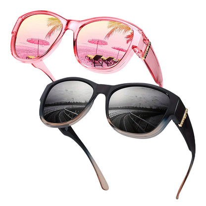 🎁Last Day Promotion 49% OFF🔥Women's Large Frame Fit-Over Sunglasses