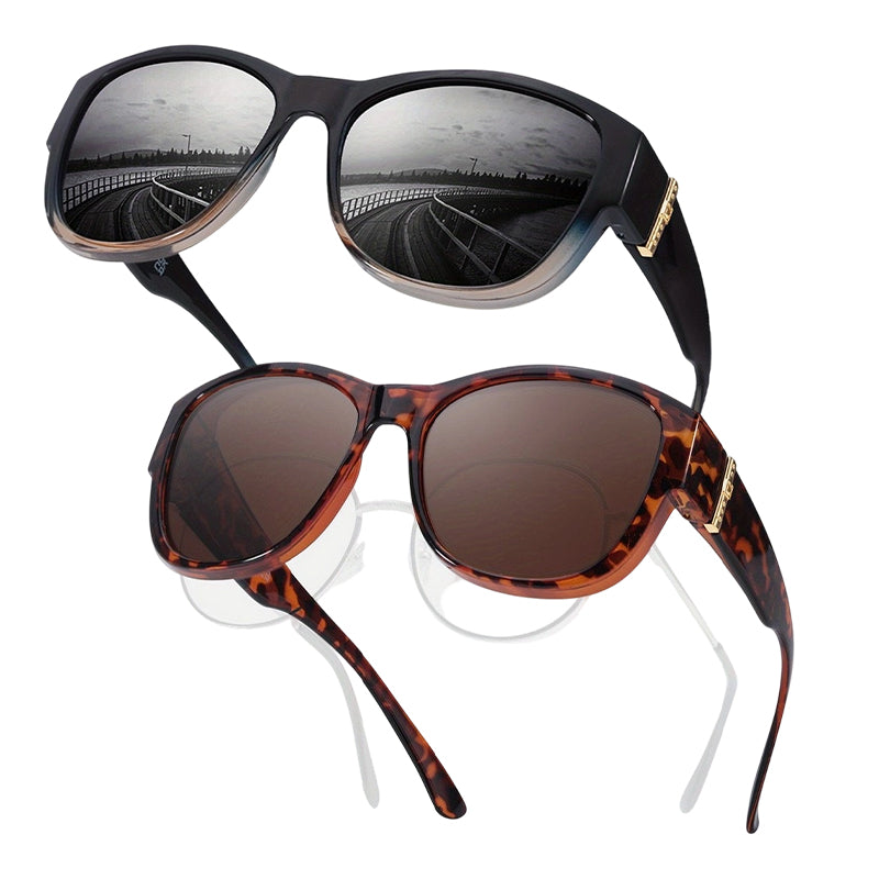 🎁Last Day Promotion 49% OFF🔥Women's Large Frame Fit-Over Sunglasses